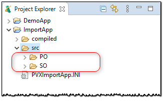 Import hierarchy list