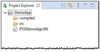 DemoApp Project - Project Explorer View
