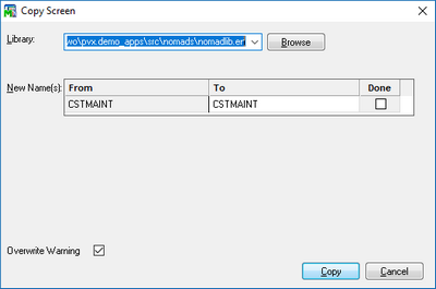 NOMADS copy object