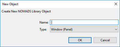 NOMADS create new object