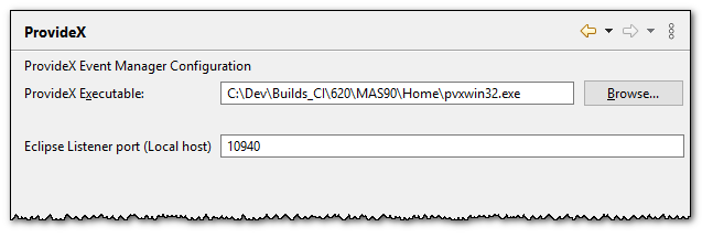 ProvideX Preferences